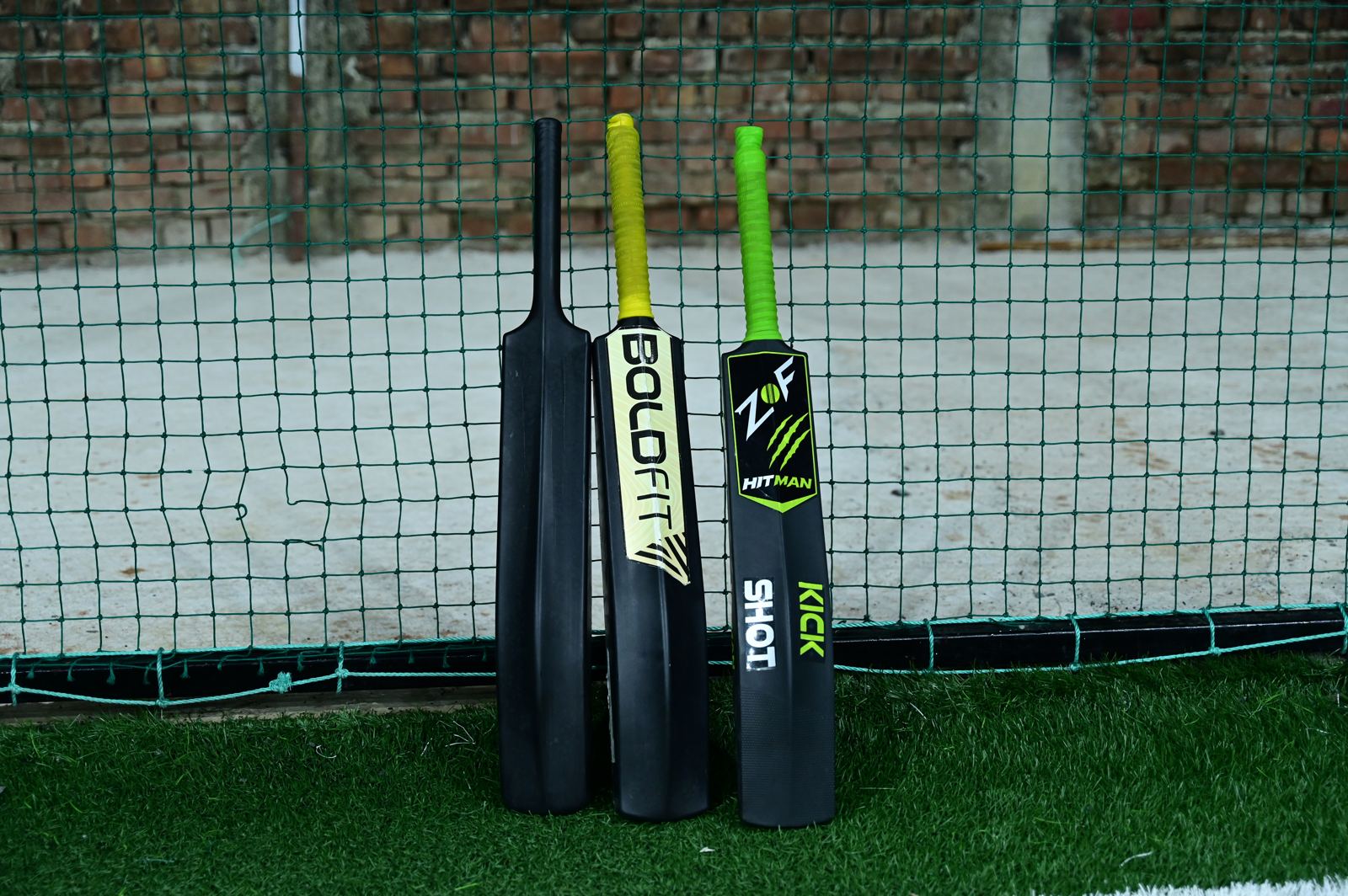 Cricket bats at The Turf X