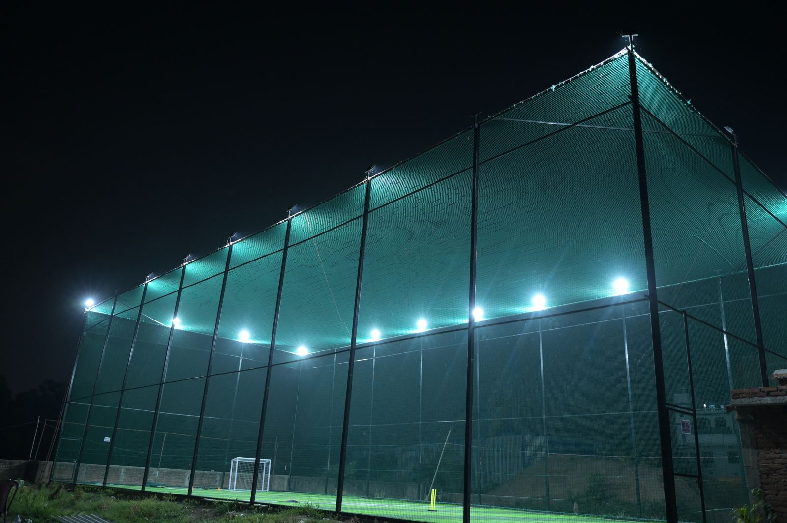 The Turf X floodlit turf at night